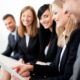 Gruop,Of,Business,People.,Businesswoman,Explaining